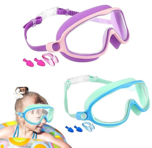Générique Junior simmask anti-dimma och UV-skydd | Simtillbehör för ungdomar, flickor, ungdomar, bebisar, pool, strand, dykning,