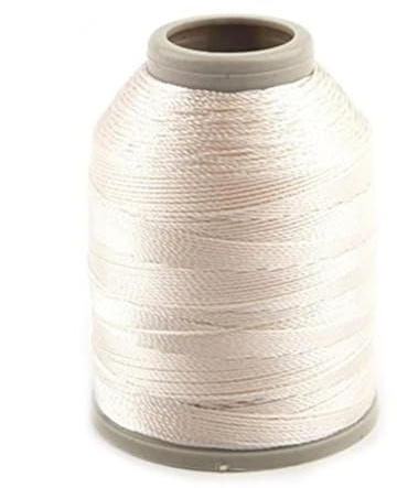 Altinbaşak Perlin virkgarn, sytråd, polyestergarn, 20 g, 300 m, 6 fack, 0,75 mm, Nr: 50 broderitråd (10 stycken, vit)