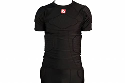 BARNETT FS-09 Maglietta a Maniche Corte di Compressione, 4 Pezzi integrati, Football Americano (M)