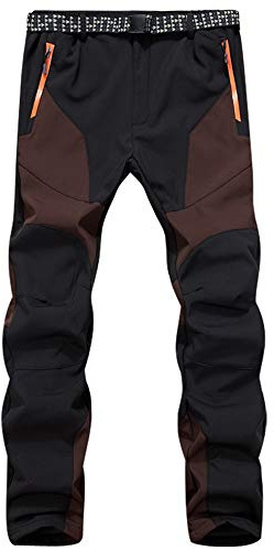 Chickwin-Shop Pantalones Trekking Hombre, Impermeables Pantalones de Carga Pantalón Militares de Trabajo de Combate para Exteriores para Acampar Senderismo Caminar Escalada (Marrón,XL)