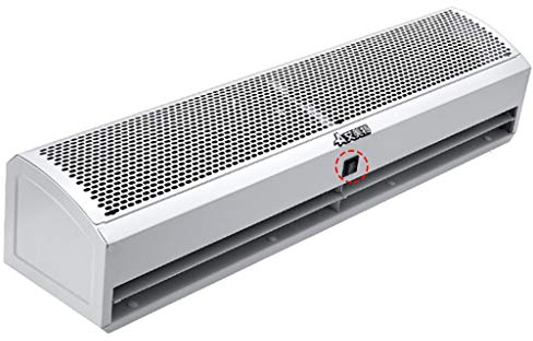 Cortina de aire, cortina de aire de puerta con 2 interruptores limitados, aire acondicionado comercial de bajo ruido montado en la pared, instalado en la puerta interior, 36,2 pulgadas / 47,7 pulga