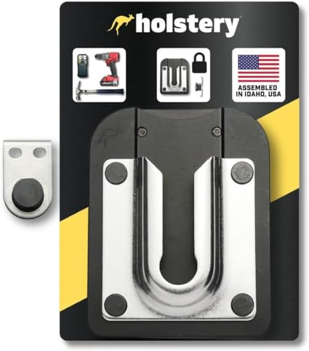 PinPal Pro | Universal Tool Holster - Gravity Locking Clip-On Tool Belt Holder for Drills, Impacts, and Other Tools (with Pin Kit for Milwaukee M12)