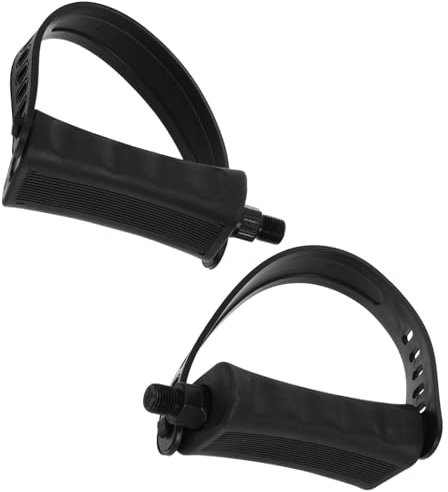 LAPYAPPE 1paar Einstellbare Ersatzpedale Für Fitnessbike Mit Rutschfester Oberfläche Und Stabilen Riemen Für Stationäres Radfahren Und Heimtraining Komfortable Nutzung Für Jedes