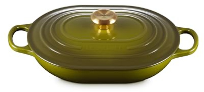 Le Creuset Enameled Cast Iron Signature Oval Casserole, 3.75 qt., Olive