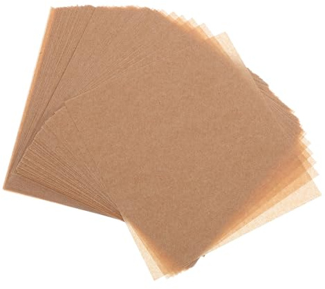 Artibetter Carta Da Forno Per Hamburger Quadrata 10x10 Cm, Fogli Separatori Antiolio Per Polpette e Sandwich, Carta Da Imballaggio Alimentare Sicura, Set Da 100 Fogli Per Cucina e Barbecue