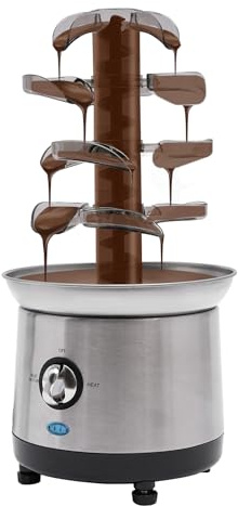 Fuente de chocolate (1,2 L, 4 niveles, acero inoxidable, 190 W)