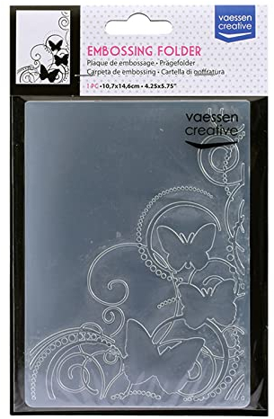 Vaessen Creative Prägefolder Schmetterling, 5,7x4,25x0,19 inches