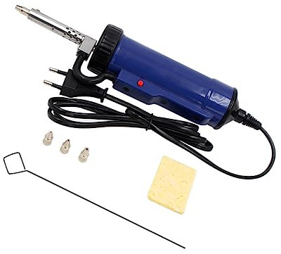 TEHAUX Bomba Desoldadora Eléctrica Portátil Ventosa y 3 Puntas para Reparación de Pcb Herramienta de Extracción de Soldadura al Vacío para Placas de Succión de Estaño