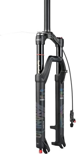YIWENG Fourche à Suspension de vélo à Tube Droit Fourche à Air VTT de 29 Pouces réglage du Rebond Fourche de VTT,Fourche pneumatique VTT