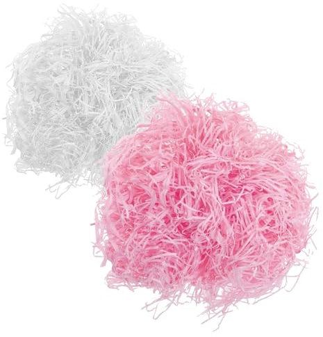 EULAPGOE 200 Gramos de Papel Rallado Confetti Raffia Tissue Paper Hebras de Corte Fino para Decoración de Cajas de Regalo Relleno de Embalajes Relleno de Cestos Artículos