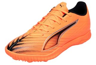 PUMA Ultra 6 Play TT - Tenis de fútbol Unisex, Heat Fire Puma Negro Rojo Brillante, 43 EU