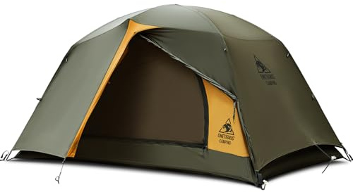 OneTigris Stella 4 Season Camping Tent Backpacking 2 Person Waterproof Lightweight Easy Setup Instant 3000mm Waterproof Rating Outdoor Hiking Tent