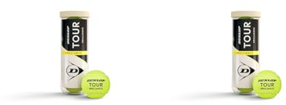 DUNLOP Pelota de Tenis Tour Brilliance: para Todas Las Superficies (3 Pelotas) (Paquete de 2)