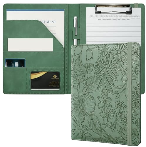 Mymazn A5 Padfolio for Women Small Padfolio Fits 5x8 Inch Writing Pads