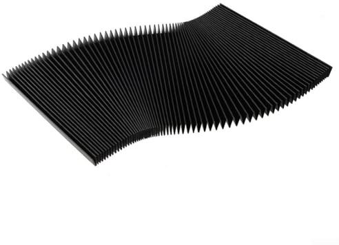 Upluxmira Housse de soufflet flexible en accordéon pour fraiseuses CNC – Housse de protection en tissu 3 preuves pour rail de guidage anti-poussière, longueur extensible de 1,5 m, options de hauteur