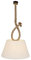 NÄVE Pendelleuchte Rope mit Textilschirm - Deckenleuchte 130 x 45 cm mit 1x E27 Fassung 40W - Deckenlampe modern mit Juteseil & weißem Schirm für Wohnzimmer & Schlafzimmer
