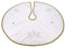 heimtexland ® Weihnachtsbaumdecke Rund 90 cm Bestickt Creme Gold Christbaum Decke Baumständer Schürze Typ618 Champagner