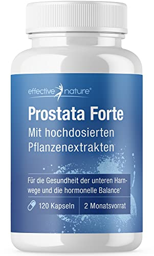 Prostata Forte - 120 vegane Kapseln - Hochdosierte Pflanzenextrakte für Ihn - Mit Sägepalmenextrakt - Mit wertvollen Vitaminen und Mineralstoffen