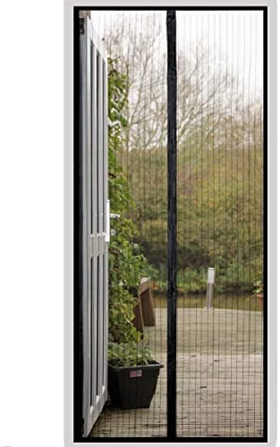 Magnetic Screen Door,Mesh Curtain Magnetic Fly Screen Door,Magnetic Top-to-Bottom Seal Snaps Shuts Automatically,Easy to Install for Kitchen Bedroom (80x200CM)