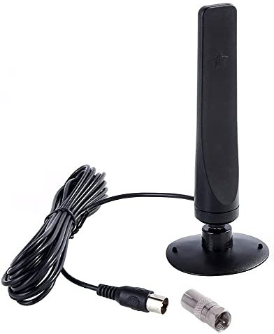 Fasizi Antenne TV HD d'intérieur à gain élevé - Récepteur numérique amplifié HD - Facile à installer - Convient pour DVB-T2 Home TV/TV de voiture