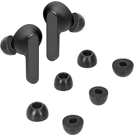 kwmobile 6X Ersatz In Ear Kopfhörer kompatibel mit JBL Live Pro 2 TWS - 3 Größen - Polster Ohrstöpsel In-Ear Ohrhörer - Schwarz