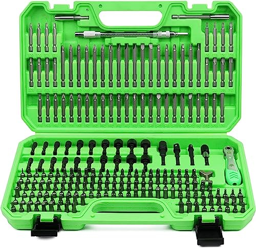 SWANLAKE 232PCS Ultimate Screwdriver Bit Set,Chrome Vanadium Steel Driver Bit Set, includes Security Bits,Nut Driver, Ratchet Wrench and Bits Holder
