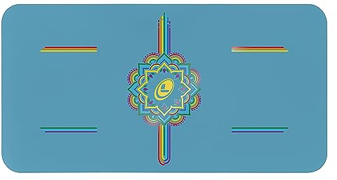 LIFORME Yoga Pad - Umweltfreundliches Rutschfestes Kniepolster für Ellbogen und Hände - Biologisch Abbaubare Grip-Matte Mit Einzigartigem Ausrichtungssystem (Blue Sky)