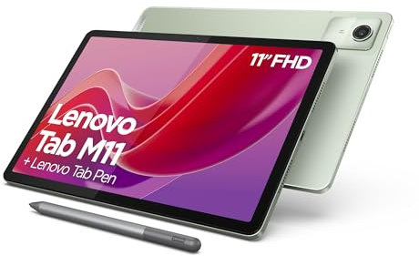 Lenovo Tab M11, Display 11 Zoll FullHD - (MediaTek Helio G88, RAM 8 GB, Speicher 128 GB, WiFi 5, Tablet Android 13) - Seafoam Green, Exklusiv von Amazon, Stift enthalten