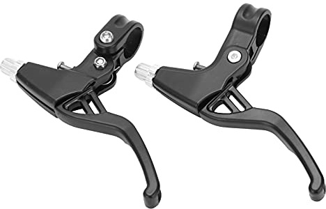 Lybunair 1 paio di leve freno universali per bici con manubrio freno a V in lega di alluminio per la maggior parte delle bici da strada MTB, 2,2 cm (Nero)