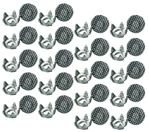 LIFKOME Clavos Antideslizantes para Zapatos de Exterior, 20 Piezas, Acero Inoxidable, 5 Dientes para Hielo y Nieve, Crampones para Botas y Calzado Deportivo, Adecuado para Invierno