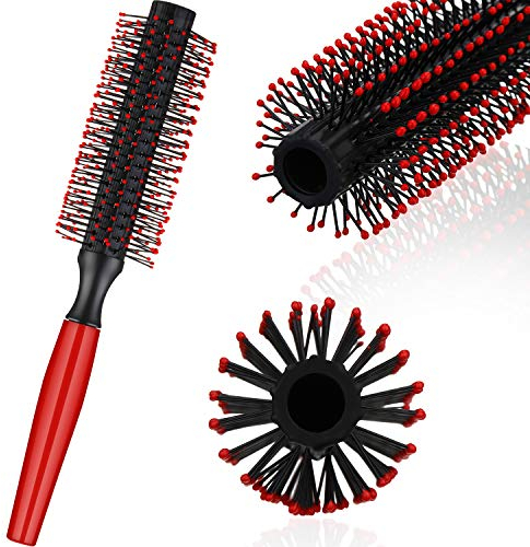 Rodillo Redondo de Copete Cepillo de Pelo de Hombres Peine del Quiff Cepillo de Peinado Redondo para Herramienta de Peinar Cabello con Secador