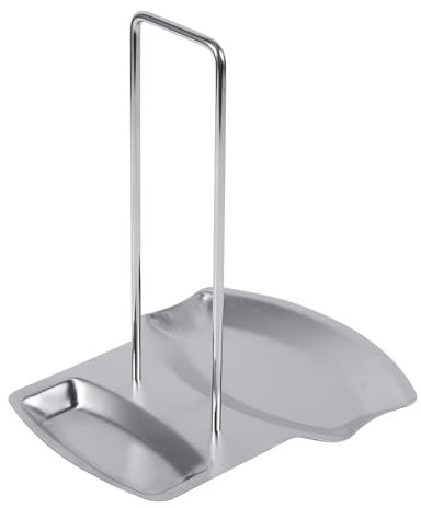 Support de couvercle de casserole Porte-cuillère de couvercle de casserole en acier inoxydable Étagère de cuisson durable non réfrigérée Ustensiles de cuisine pratiques pour casseroles et poêles