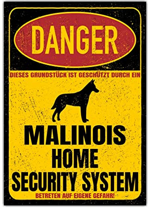 Malinois Belgian Mali skylt farfar säkerhetssystem dörrskylt hundskylt varningsskylt hund