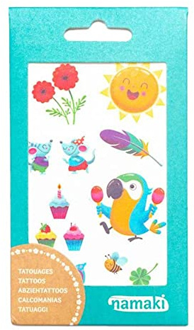 NAMAKI Tatouages pour enfants, arc-en-ciel