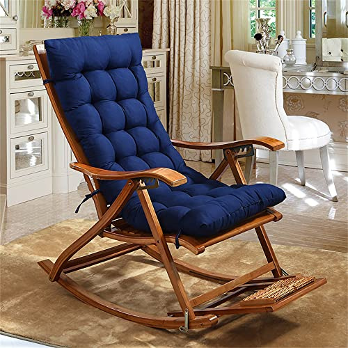 Morbuy Cojín para Tumbona de Jardín, Suave y Cómodo Cojín Reclinable Colchoneta Tumbona Exterior Ideal para Tumbonas, Sillas y Hamacas (48 * 160cm,Azul Oscuro)