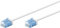 goobay - Câble patch slim/ultra flexible RJ45 CAT 6A U/UTP CU/Câble Ethernet fin avec connecteurs courts / 10 Gbit/s LSZH - Protection anti-torsion - Blanc - 0,15 m 74244