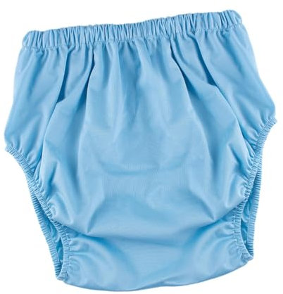 Fenteer Auslaufsichere Windelüberhosen für Erwachsene, geräuscharm, wasserdicht, Überziehhosen zum Überziehen, für ältere und behinderte, Xxl-blau