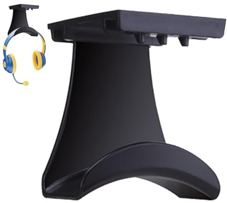 Gancio per cuffie da scrivania - porta cuffie autoadesivo | Supporto per cuffie salvaspazio, controller per cuffie con gancio sotto la scrivania, supporto resistente, gancio per supporto per cuffie