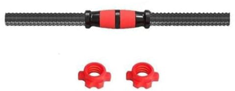 Dumbbell Handles, 35cm Dumbbell Connecting Rod with 2 Barbell Screw Collars Universal Threaded Dumbbell Bars for Home Gym Strength Training Attachment