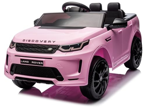 LALAHO Voiture Véhicule électrique Enfant Range Rover Evoque 12V avec télécommande à 2,4 GHz, Télécommande de Voiture Électrique (Rose2)