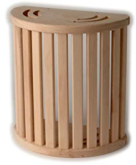 Saunalampe Saunaleuchte Holzblendschirm Sauna Lampe Holzschirm Erle