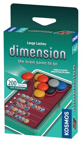 Dimension: The Brain Game to Go | Brainteasers |Puzzles| Solo Games | 1 Player | Dimension | Stacking Game | Kosmos Game