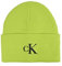 Calvin Klein Herren Manschettenmütze, Acid Lime Big Logo, Einheitsgröße