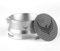 KNODOS Dosiertrichter und Espresso-Pucksieb-Set, Mühle, Siebtrichter (Silber, 54 mm Typ B)
