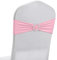 50 PCS Elastic Stretch Spandex Chair Covers Sashes Bands,Bows Sashes Chair Cover with Buckle for Wedding Party Ceremony Events for Folding Chairs Banquet Decorations Chair Decorations (Pink)