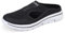 Meik Mangni Hausschuhe Damen Herren Clogs Leichte Pantoffeln atmungsaktive Pantoletten Mules rutschfest Gartenschuhe Sabots Outdoor Indoor Schwarz Gr.43 EU