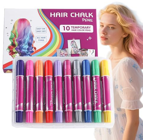 Colore Temporaneo Per Capelli 10 Colori Penne Coloranti Temporanei