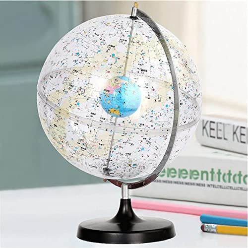 Glob, Konstellationsglob 32 cm stor genomskinlig världsglob lysande