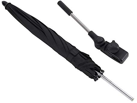 Zerodis Baby Sonnenschirm Universal UV Sonnenschirm für Kinderwagen und Clip am Kinderwagenschirm mit verstellbarer Befestigungsklammer