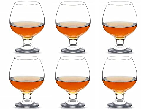 Glasmark KROSNO 1992 Juego De 6 Copas Snifter 350 ml Alto Brillo Transparencia Resistencia En Degustación